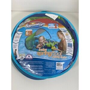 SwimWays Baby Spring Float Activity Center w/ Canopy (9–24 Months)